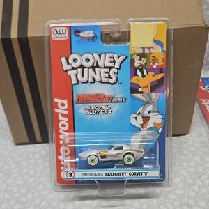 auto world 1970 Chevy Corvette Looney Tunes Thunderjet Ultra-G Slot Car iwheels